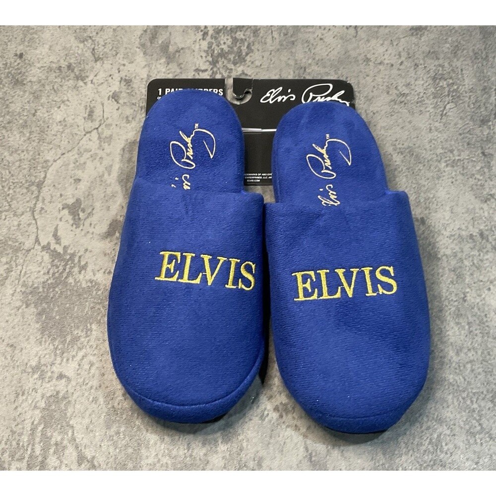 Elvis Presley Blue Suede Men’s Shoe Slippers